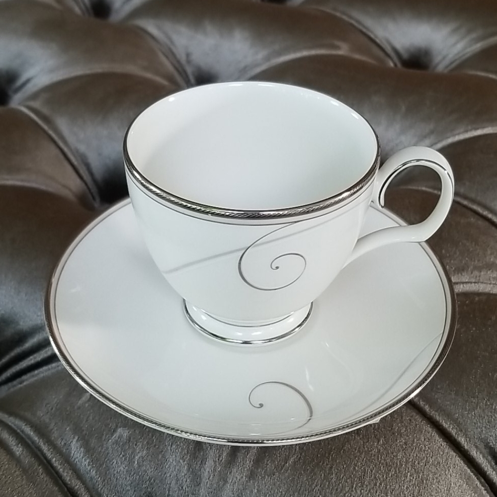 Footed Cup & Saucer Set By NORITAKE